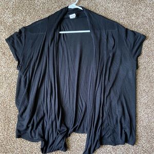 black cap sleeve shawl